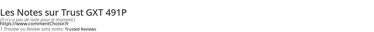 Ratings Trust GXT 491P