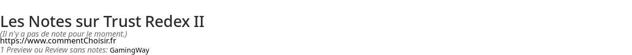 Ratings Trust Redex II