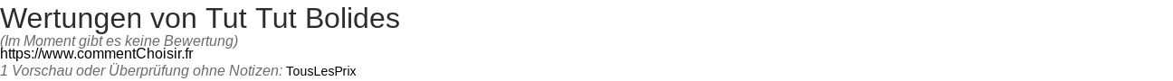 Ratings Tut Tut Bolides