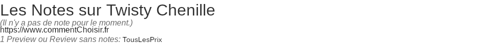 Ratings Twisty Chenille