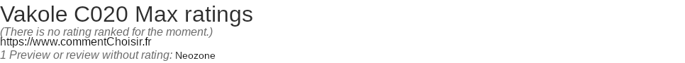 Ratings Vakole C020 Max