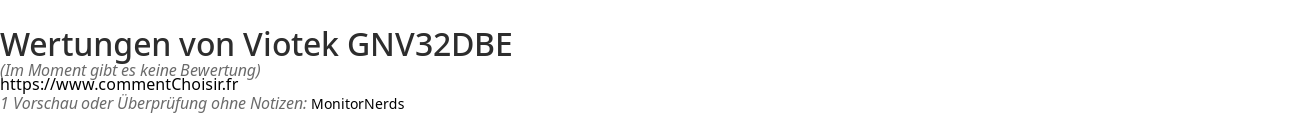 Ratings Viotek GNV32DBE