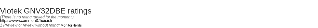 Ratings Viotek GNV32DBE
