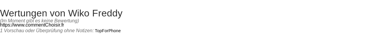 Ratings Wiko Freddy